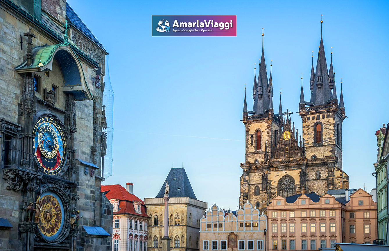 Praga_Repubblica Ceca_Austria_Vienna_mini tour_Palazzo reale_orologio astronomico_ torre Daliborka_chiesa barocca di San Nicola_Cesky Krumlov_fiume Moldava_AmarlaViaggi Tour Operator